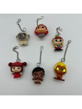 Set Of 6 Handmade Purse Charms made with Doorables Series 8 Figures